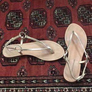 DVF Sanders - rose gold with gold metal detail.